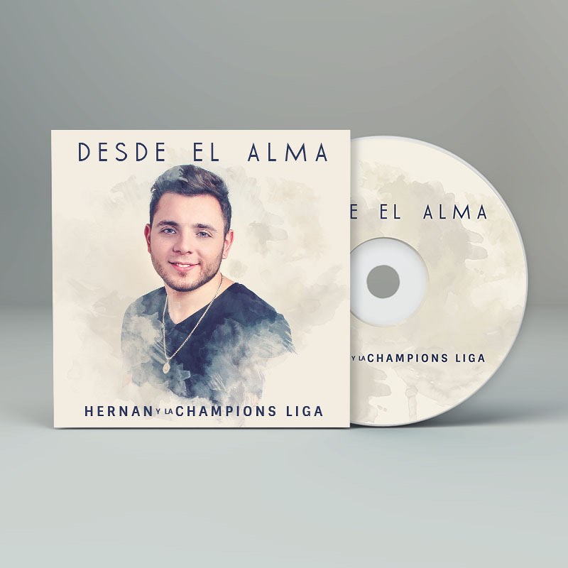 Hernan y La Champions Liga · Branding + Arte de CD + Papelería + Marketing Digital